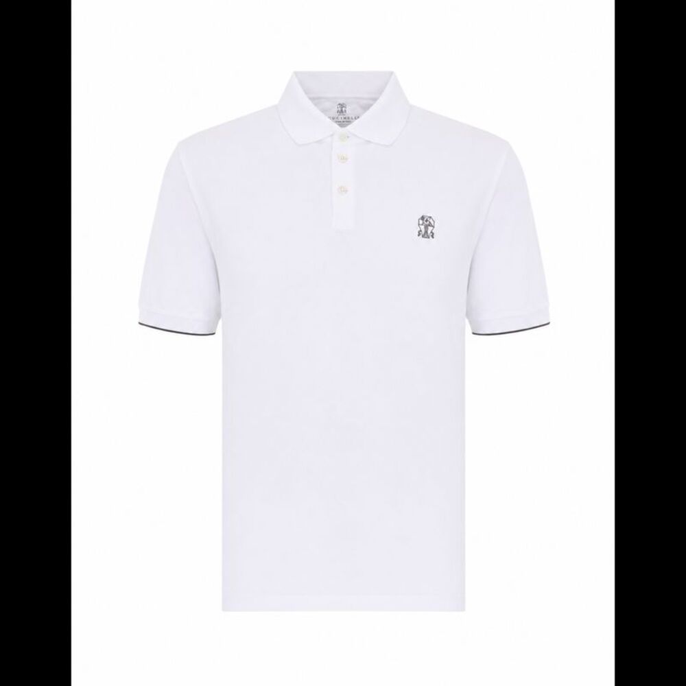 Brunello Cucinelli Men Logo Polo